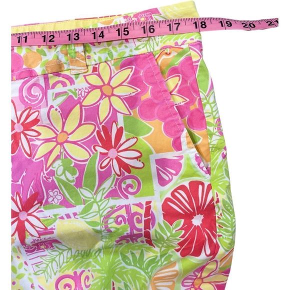 Lilly Pulitzer Palm Beach Juice Stand vintage print Size 14 EUC Y2K Palm Royale - Picture 5 of 6